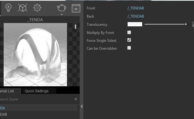 Vray 3.4 sketchup materiale tenda