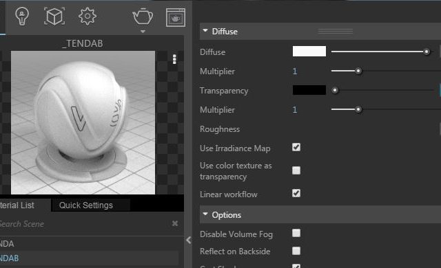 Vray 3.4 sketchup materiale tenda