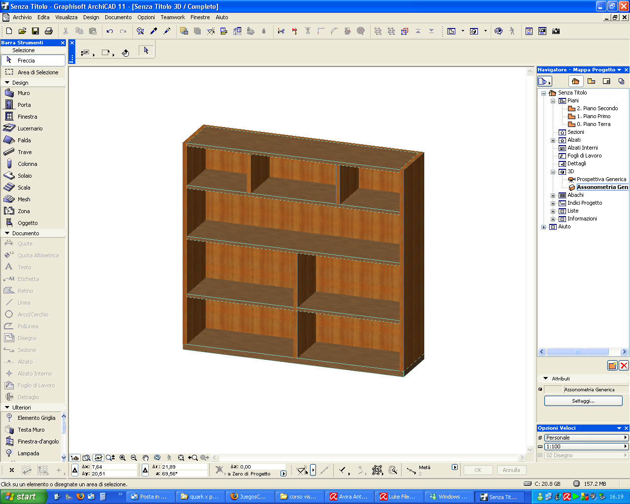 Elevare oggetti in archicad