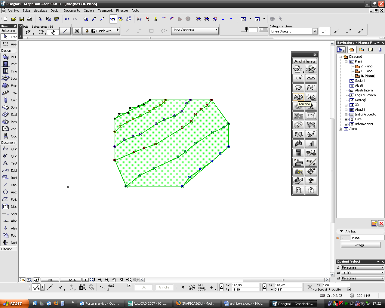 Terreno da autocad ad archicad con il plugin architerra