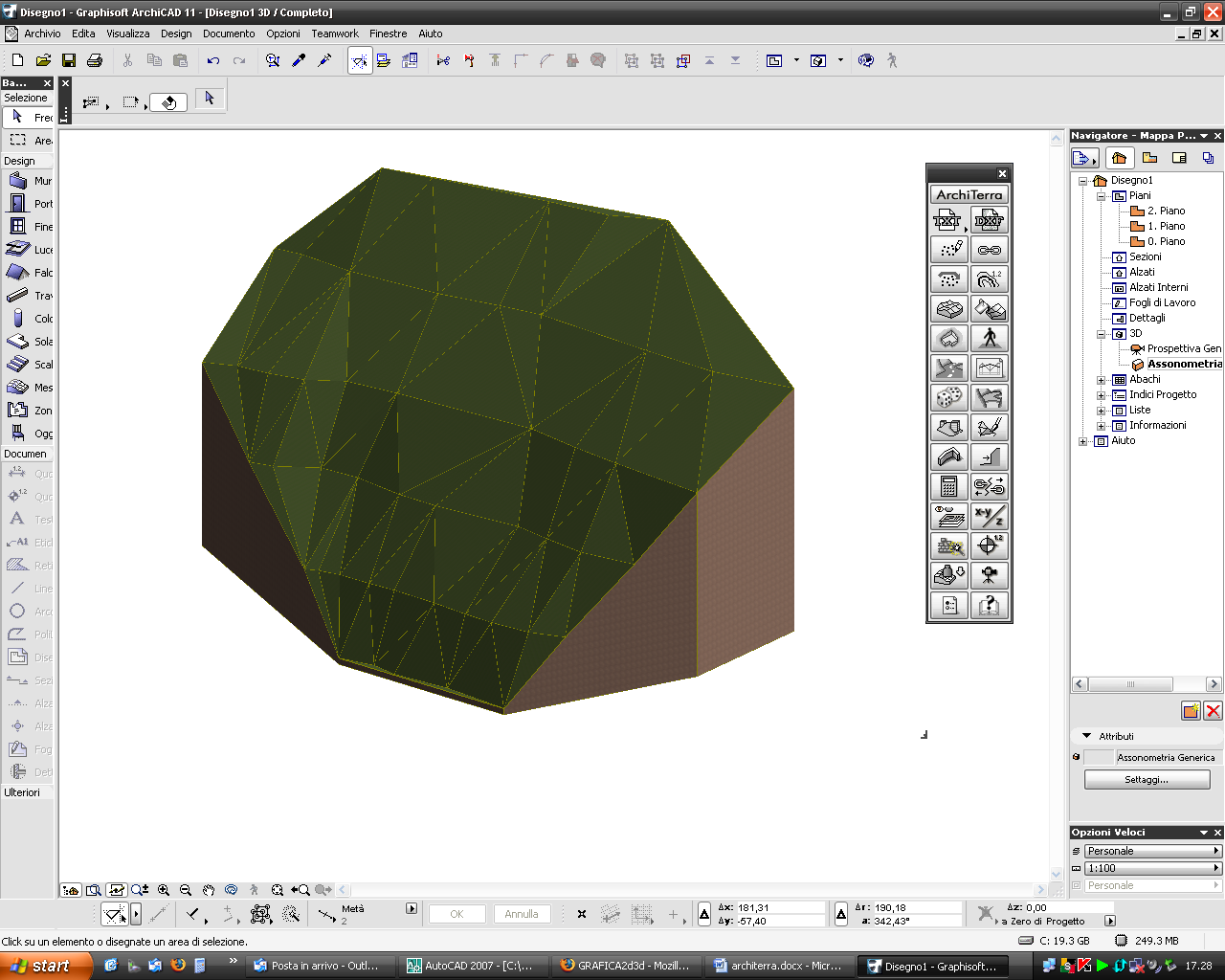 Terreno da autocad ad archicad con il plugin architerra