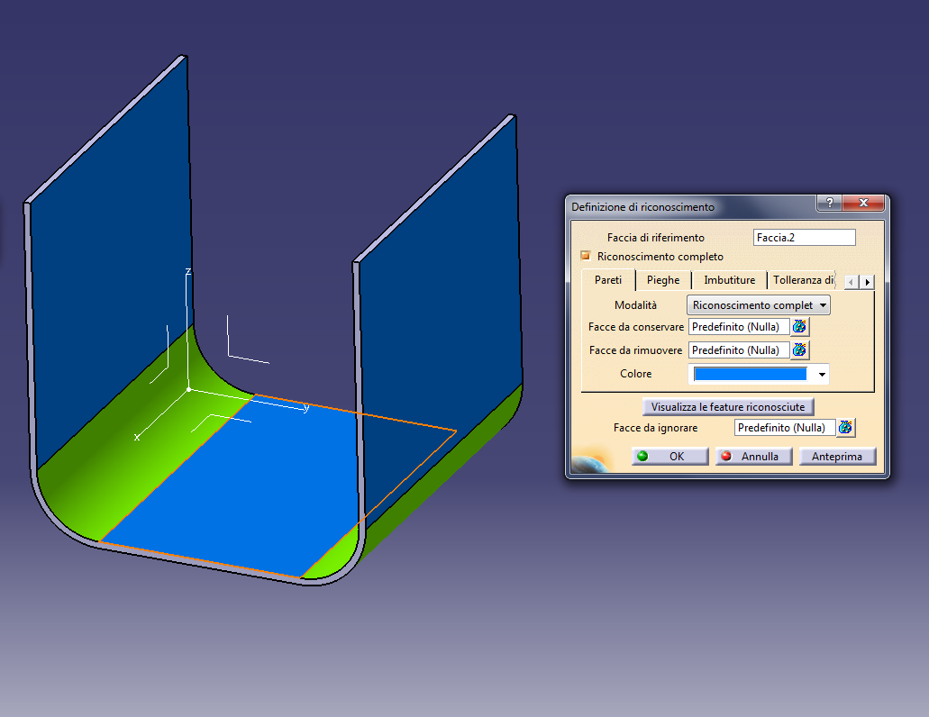 Catia v5 riconoscimento lamiera sheet metal design