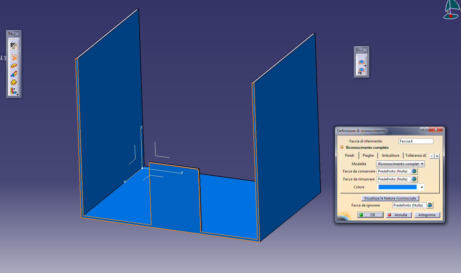 Catia v5 creare pieghe in lamiera importata
