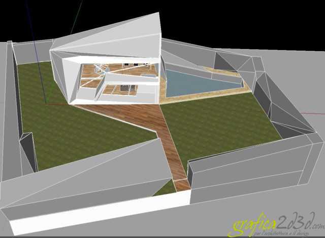 Casa T vray sketchup wip 01