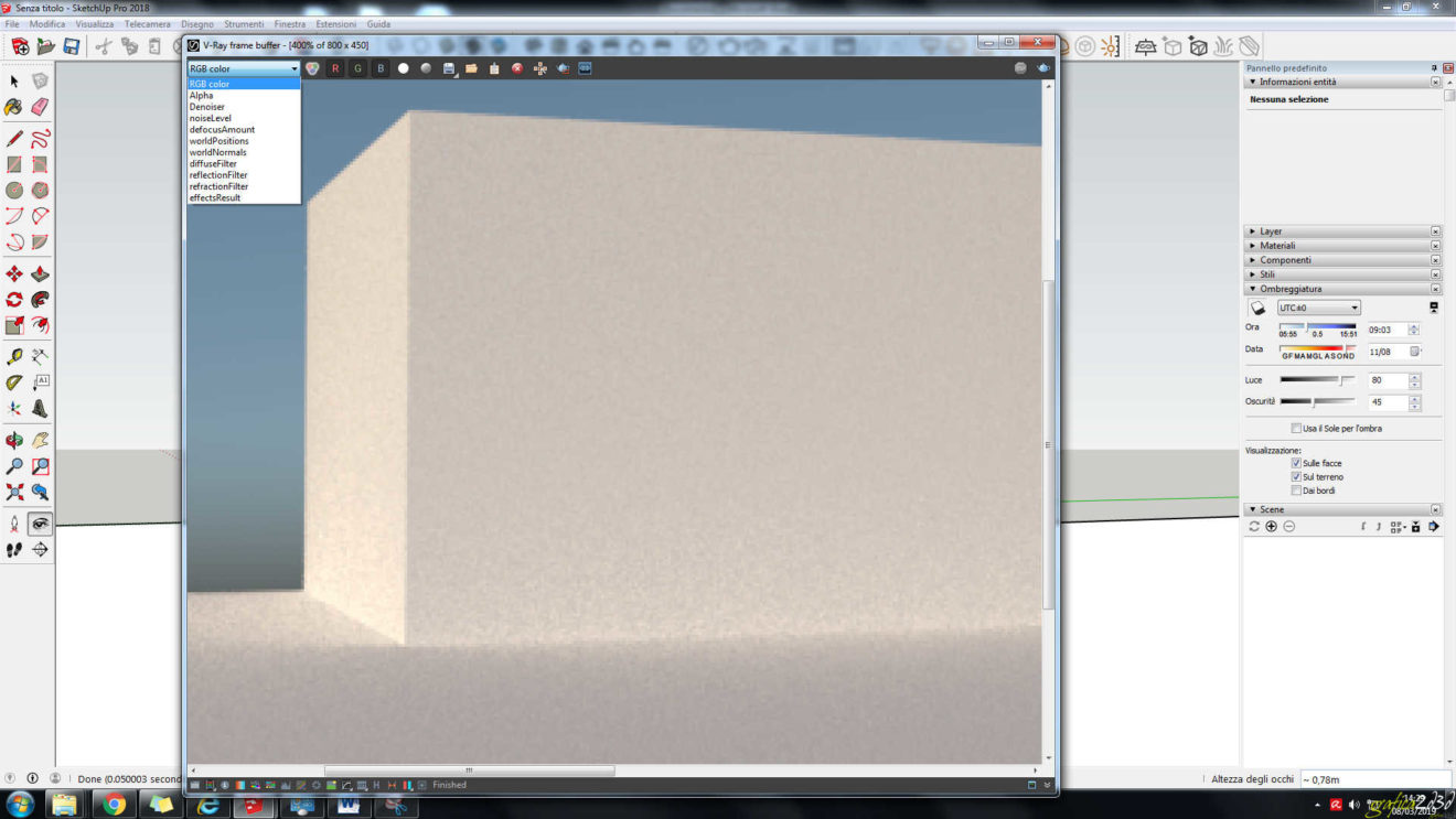 Vray 3.4 sketchup e rhino denoiser