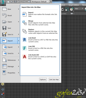 Importare in 3d studio un file DWG aggiornabile