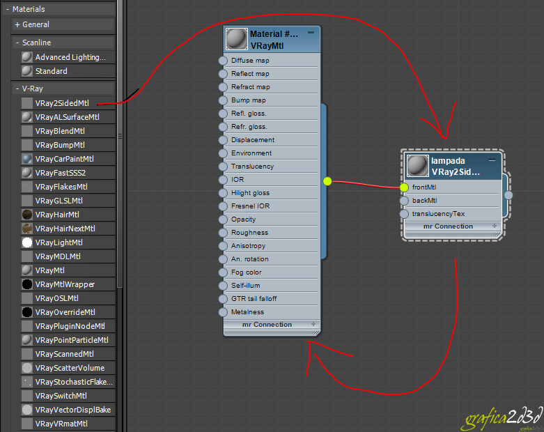 Come creare un vray2sidedmtl con vray e 3d studio max