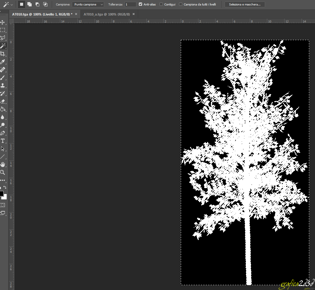 Come scontornare un immagine con canale alpha come file a parte.