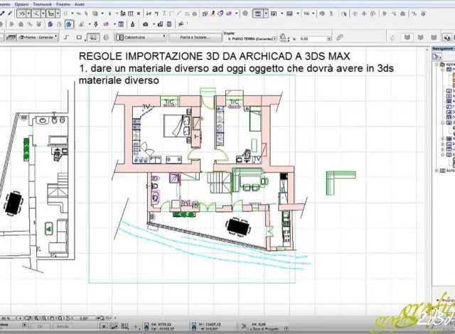 Importare da archicad a 3d studio max