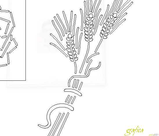 Spiga Di Grano In Dxf Per lio Al Plasma Cnc