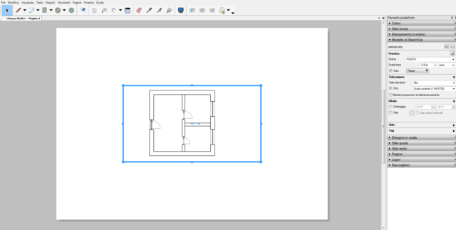 Utilizzare layout per impaginare con sketchup