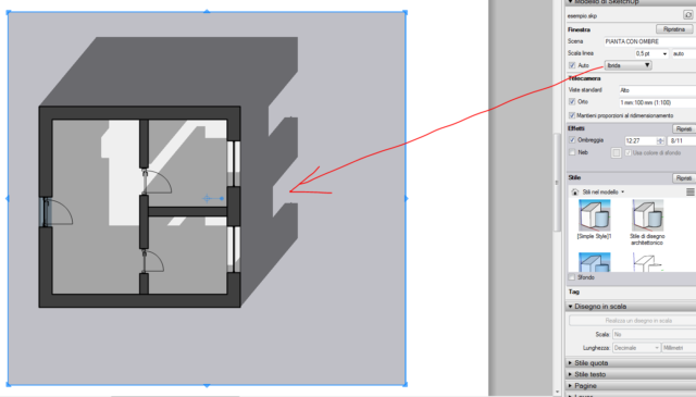 Utilizzare layout per impaginare con sketchup
