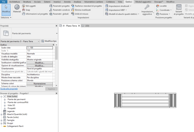 Come cambiare il colore degli arredi in revit