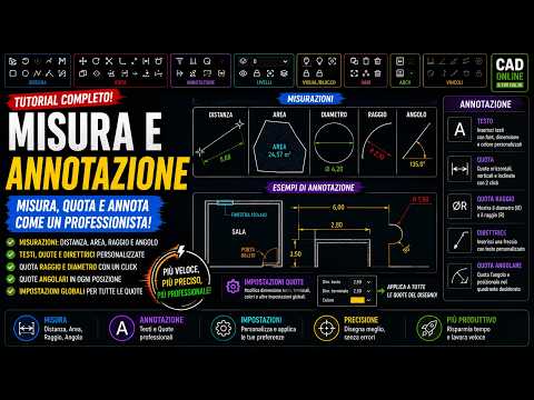 CAD ONLINE: MISURE e QUOTATURE PROFESSIONALI! 📐 Distanza, Area, Raggio, Diametro e Angoli