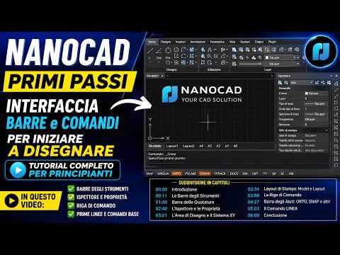 NANOCAD: PRIMI PASSI | Tutorial CAD per PRINCIPIANTI – Linee, ORTO, SNAP, Misure e OFFSET