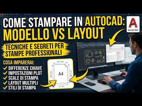 Come Stampare su AutoCAD: Modello vs Layout (Guida Completa alla Stampa)