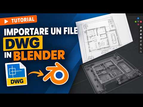 COME IMPORTARE UN FILE DWG IN BLENDER | Da AutoCAD a Blender con DXF