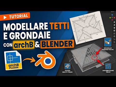 03 archB PER BLENDER: COME CREARE TETTI, FALDE, GRONDAIE E TRAVI