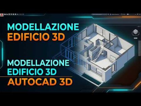 AutoCAD 3D Tutorial: Modellazione Edificio da Zero (Guida Passo Passo) parte2