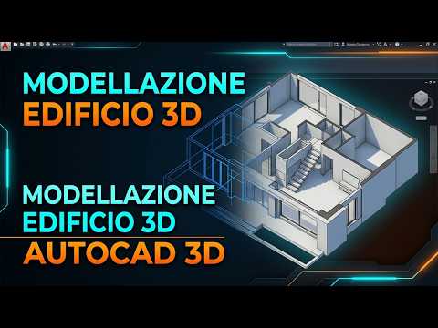 AutoCAD 3D Tutorial: Modellazione Edificio da Zero (Guida Passo Passo) parte2