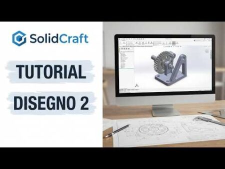 Tutorial SolidCraft ITA: Modellazione 3D, Schizzi e Fori Passo dopo Passo (Disegno 2)