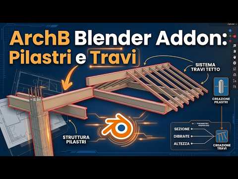 08 archB addons blender pilastro trave sistema di travi