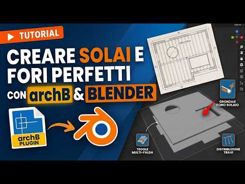 02 archB per Blender: come creare SOLAI, FORI e FASCE in modo facile!