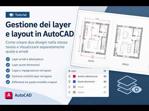 AUTOCAD: SPAZIO LAYOUT e LAYER | Gestire Quote, Arredi e Scale di Stampa