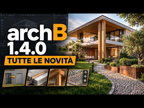 archB 1.4.0 per Blender: TUTTE LE NOVITÀ! Fioriere, Pietrisco, Vialetti ed Erba 3D